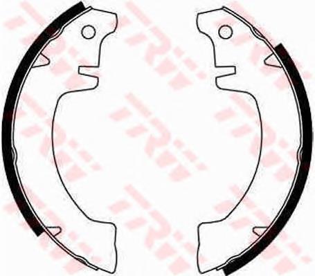 Compre 7701458161 Renault (RVI) Sapatas do freio traseiras de tambor