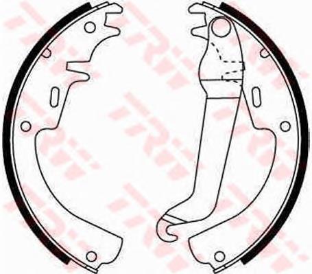 Sapatas do freio traseiras de tambor S59504 Brembo