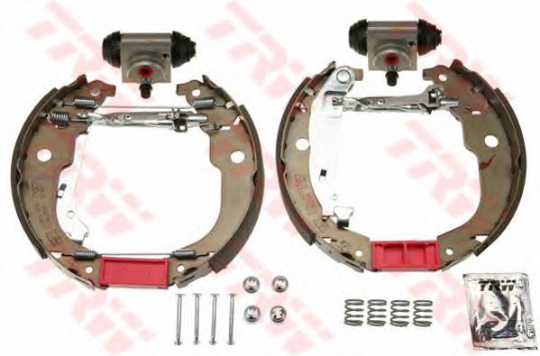 Compre K61086 Brembo Sapatas do freio traseiras de tambor, montadas com cilindros, kit