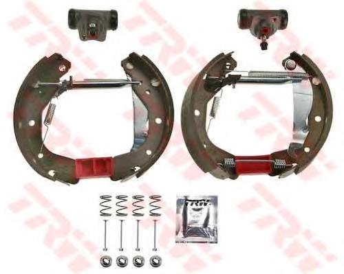  Sapatas do freio traseiras de tambor, montadas com cilindros, kit Daewoo Nubira I hatchback (J10, J15) (1997 - 2001) I