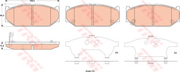 Compre D0YN3328Z Mazda Sapatas do freio dianteiras de disco