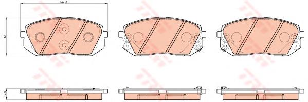 Compre 581012MA00 Hyundai/Kia Sapatas do freio dianteiras de disco