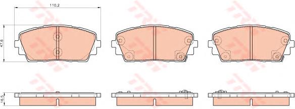 Sapatas do freio dianteiras de disco Hyundai/Kia 581011YA00 preço, a partir de 27,91 USD