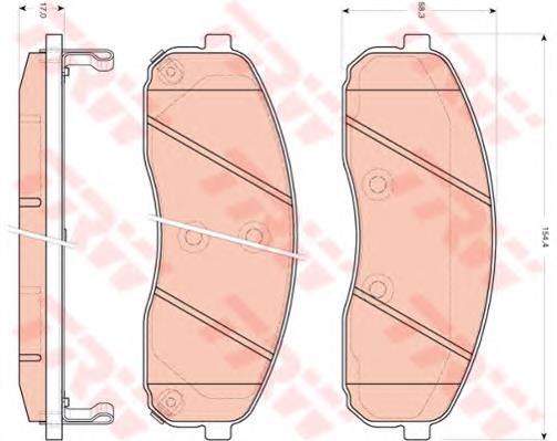 Sapatas do freio dianteiras de disco Hyundai/Kia S0K58A3323Z preço, a partir de 31,89 USD