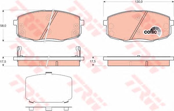 Sapatas do freio dianteiras de disco Hyundai/Kia OK2FA3328Z preço, a partir de 23,23 USD