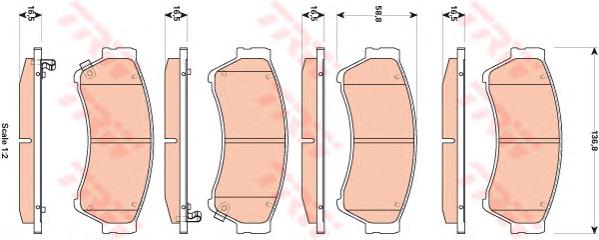 Sapatas do freio dianteiras de disco Toko cars T2112071W preço, a partir de 29,07 USD