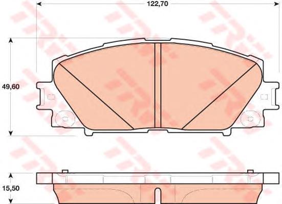 Compre 044650W141 Toyota Sapatas do freio dianteiras de disco