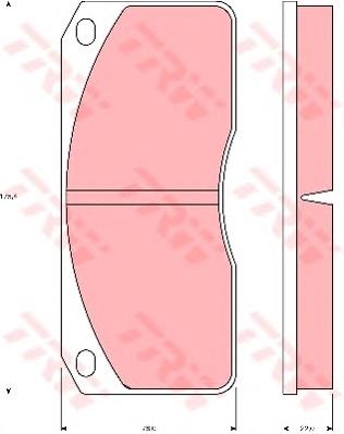 Compre GDB5056 TRW Sapatas do freio dianteiras de disco