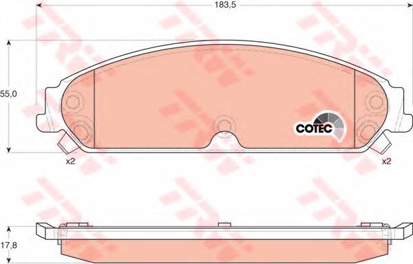 Compre 5142558AB Chrysler Sapatas do freio dianteiras de disco