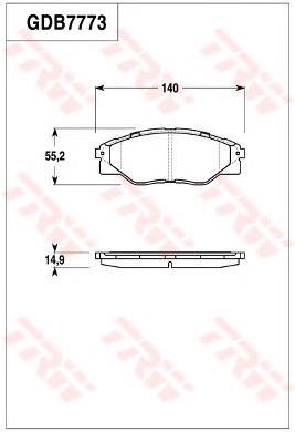 Compre SP1544 Hi-q Sapatas do freio dianteiras de disco
