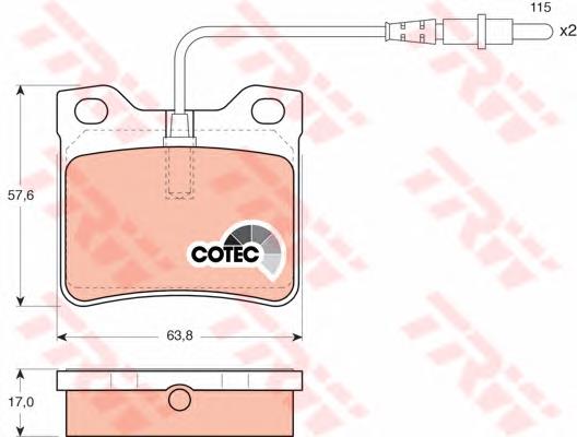 Sapatas do freio traseiras de disco TRW GDB985 preço, a partir de 19,34 USD