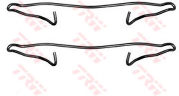  Kit de molas de fixação de sapatas de disco dianteiras Ford Sierra II sedan (GBG, GB4) (1987 - 1993) II