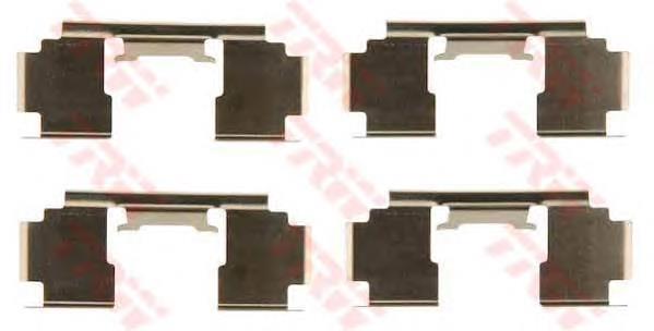 PFK397 TRW Kit de molas de fixação de sapatas de disco dianteiras
