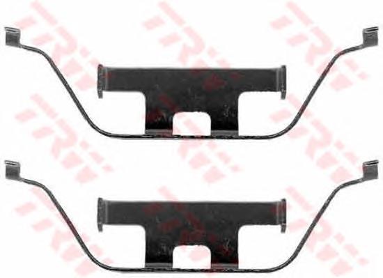 Kit de molas de fixação de sapatas de disco traseiras 34211159963 BMW