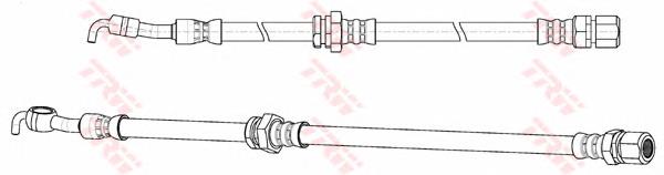 Compre T10005 Brembo Mangueira do freio traseira esquerda