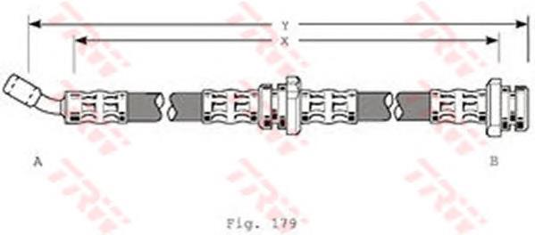 Mangueira do freio dianteira direita TF146 Japan Parts