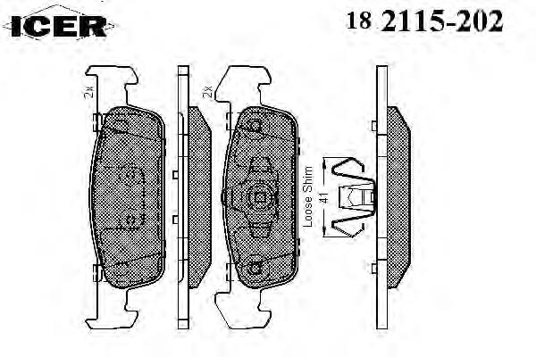 8660005117 Renault (RVI) Sapatas do freio dianteiras de disco