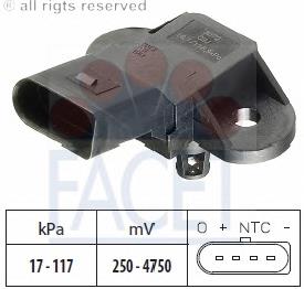 19060811401 Vika Sensor de pressão no coletor de admissão, MAP
