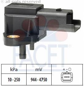 Sensor de pressão no coletor de admissão, MAP Facet 103030 preço, a partir de 35,94 USD