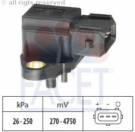 MHK101060L Land Rover Sensor de pressão no coletor de admissão, MAP