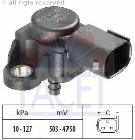 2E0906051A VAG Sensor de pressão no coletor de admissão, MAP