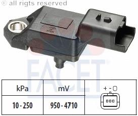 Sensor de pressão no coletor de admissão, MAP Facet 103136 preço, a partir de 47,40 USD