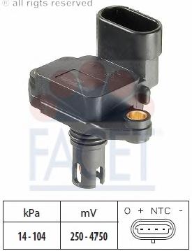 MHK100820L Land Rover Sensor de pressão no coletor de admissão, MAP