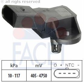 03C906051E VAG Sensor de pressão no coletor de admissão, MAP