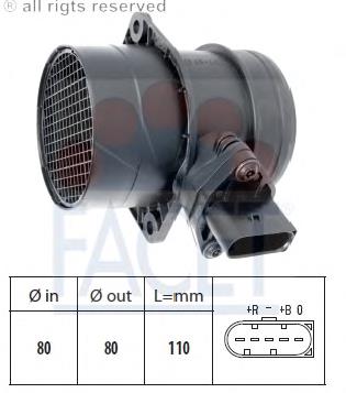 Sensor de fluxo (consumo) de ar, medidor de consumo M.A.F. - (Mass Airflow) VAG 071906461AX preço, a partir de 40,70 USD