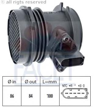 Sensor de fluxo (consumo) de ar, medidor de consumo M.A.F. - (Mass Airflow) Mercedes 1120940148 preço, a partir de 21,94 USD