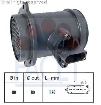 A0281002152 Mercedes Sensor de fluxo (consumo) de ar, medidor de consumo M.A.F. - (Mass Airflow)