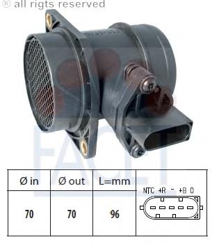Sensor de fluxo (consumo) de ar, medidor de consumo M.A.F. - (Mass Airflow) BMW 13627566986 preço, a partir de 46,94 USD