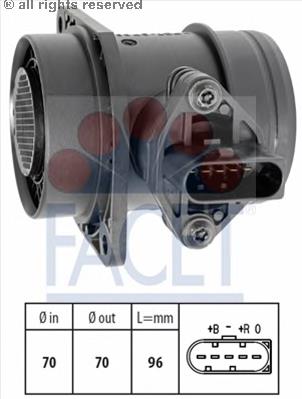 Sensor de fluxo (consumo) de ar, medidor de consumo M.A.F. - (Mass Airflow) Febi 29192 preço, a partir de 34,50 USD