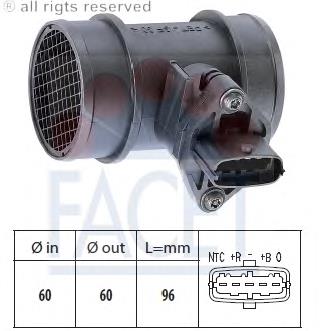 Sensor de fluxo (consumo) de ar, medidor de consumo M.A.F. - (Mass Airflow) Opel 93179927 preço, a partir de 54,90 USD