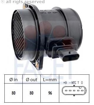 Sensor de fluxo (consumo) de ar, medidor de consumo M.A.F. - (Mass Airflow) Hyundai/Kia 281002721 preço, a partir de 68,28 USD