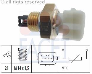 AF03388 Alfa E-Parts Sensor de temperatura da mistura de ar