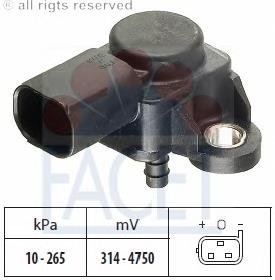 0261230195 Mercedes Sensor de pressão no coletor de admissão, MAP