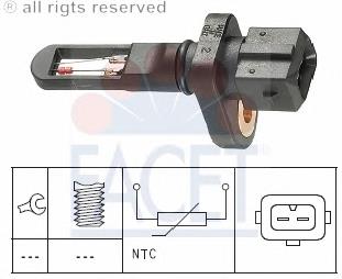 Compre 7076354 Fiat/Alfa/Lancia Sensor de temperatura da mistura de ar