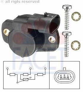 551398A ERA Sensor de posição da válvula de borboleta (potenciômetro)