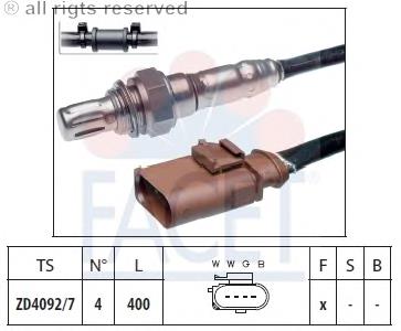 570112A ERA Sonda lambda, sensor de oxigênio até o catalisador