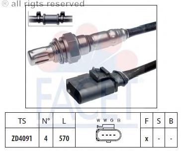 079906265E VAG Sonda lambda, sensor de oxigênio depois de catalisador