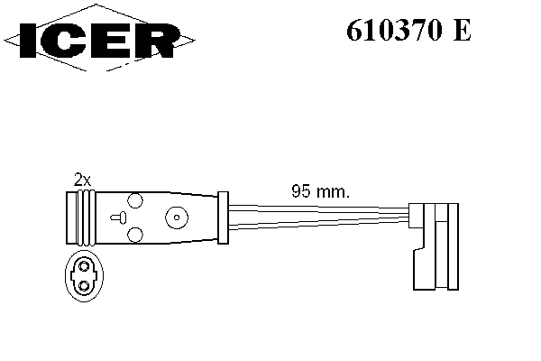 Sensor dianteiro direito de desgaste das sapatas do freio Road House 001096 preço, a partir de 4,17 USD