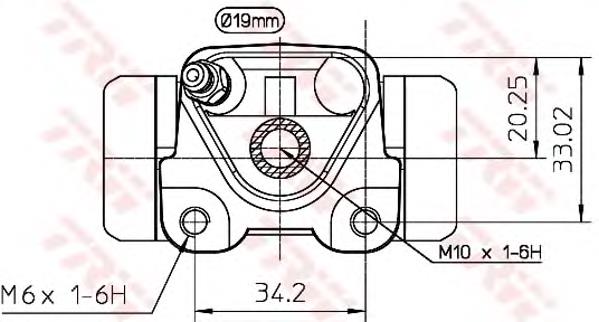 Cilindro traseiro do freio de rodas de trabalho CS233 Japan Parts