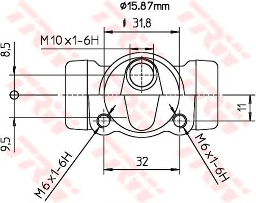 Cilindro traseiro do freio de rodas de trabalho Nissan/Infiniti 44100F4305 preço, a partir de 11,51 USD