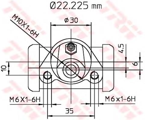 Compre BWB111 TRW Cilindro traseiro do freio de rodas de trabalho
