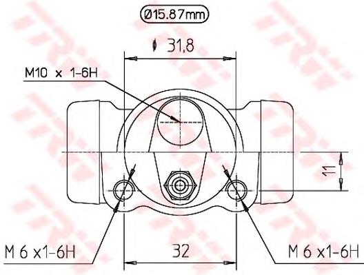 Compre BWB130 TRW Cilindro traseiro do freio de rodas de trabalho