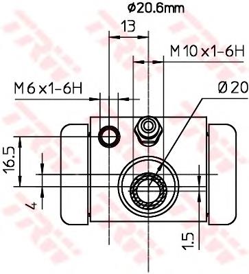 Cilindro traseiro do freio de rodas de trabalho Peugeot/Citroen 4402E6 preço, a partir de 18,78 USD