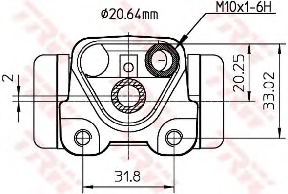 Cilindro traseiro do freio de rodas de trabalho 4755005030 Toyota