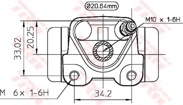 Cilindro traseiro do freio de rodas de trabalho 4755005020 Toyota