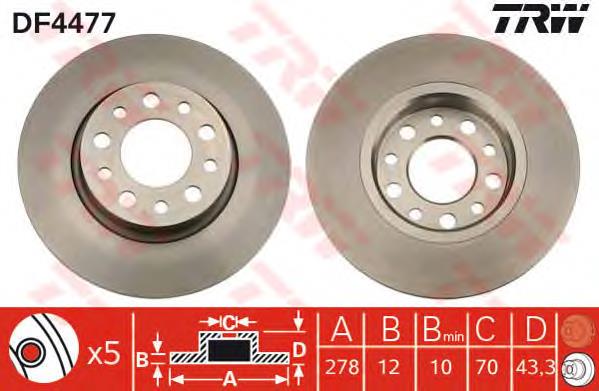 Compre 43880 Febi Disco do freio traseiro